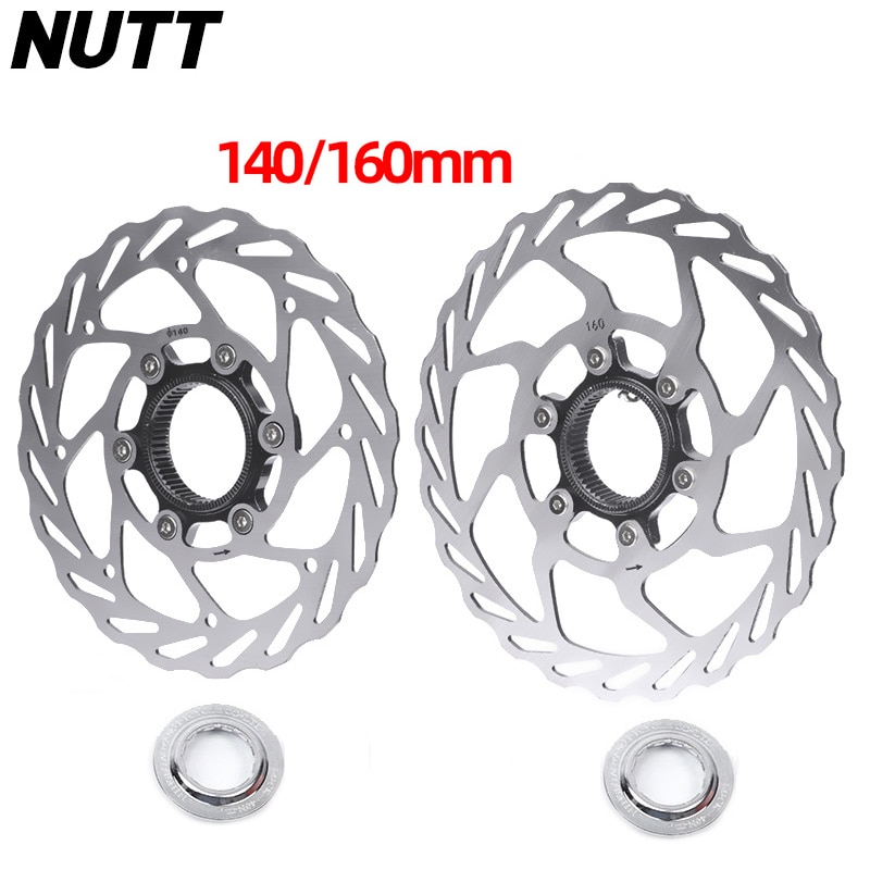 Nutt  rs6 terrengsykkel bremseskive 140mm 160mm senterlås bremsekloss hul varmeavledning skive bremseklosser sykkel deler