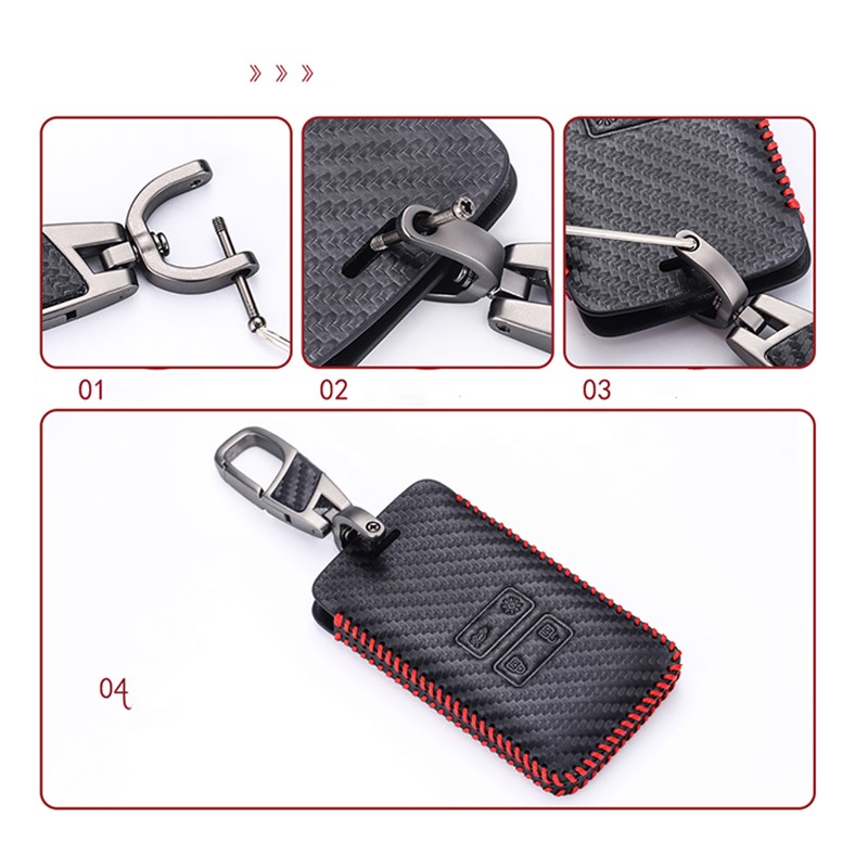 Étui en cuir pour clés de voiture, housse de protection pour Renault Koleos, Kadjar, Scenic, Megane, Sandero, télécommande, sans clé