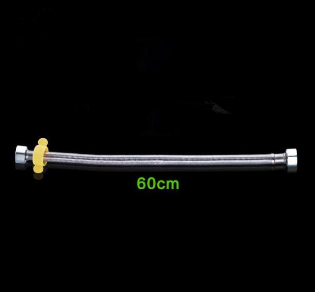 Tuyau de plomberie Flexible, en acier inoxydable, de 30/40/60/80CM, tuyau de salle de bains à Interface Standard, de lavabo et de chauffe-eau des toilettes, 1/2": Violet