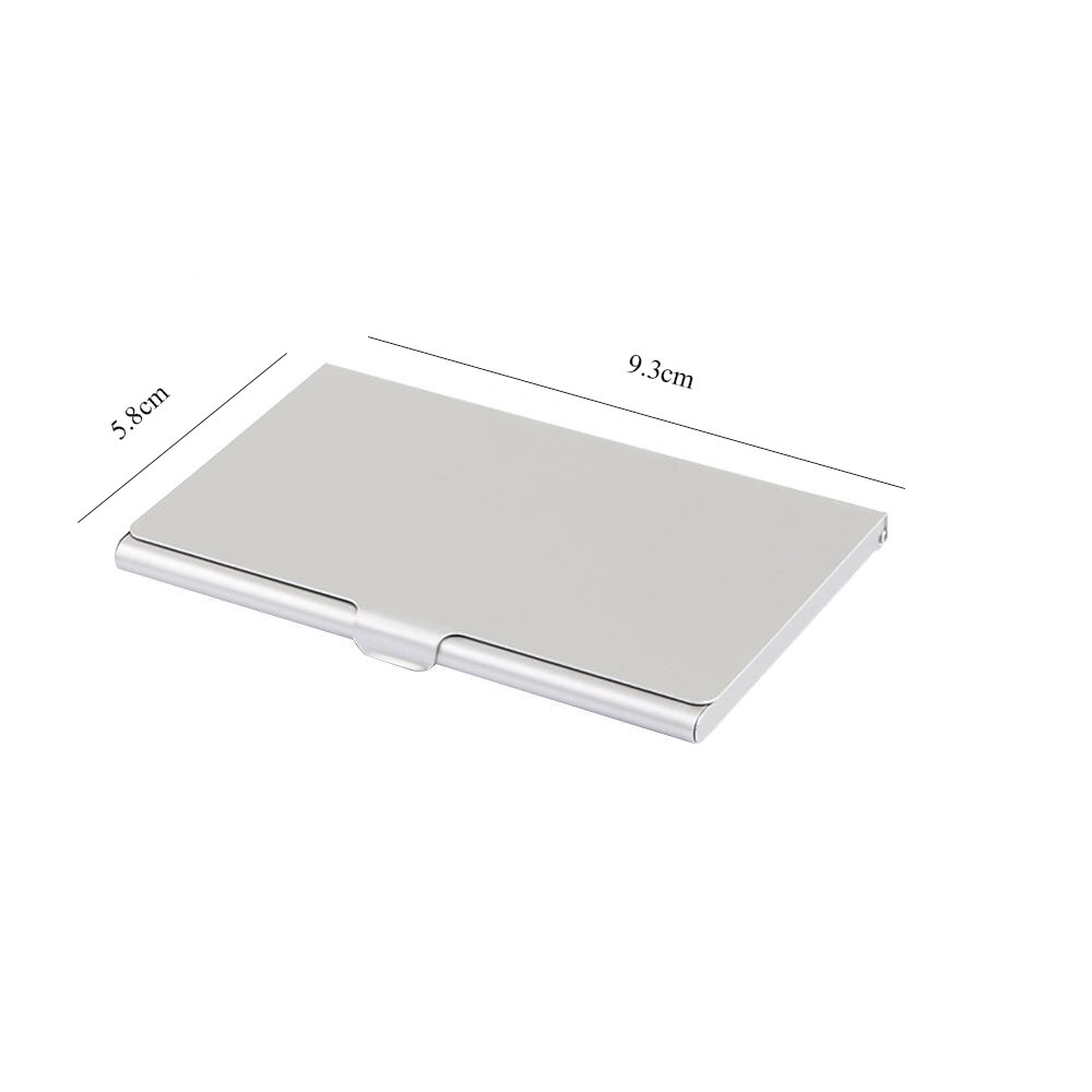 14 stile Wasserdicht Edelstahl Geschäft Ich würde Kreditkarte Halfter Luxus Silber Aluminium fallen Abdeckung unisex Karte Brieftasche: 7