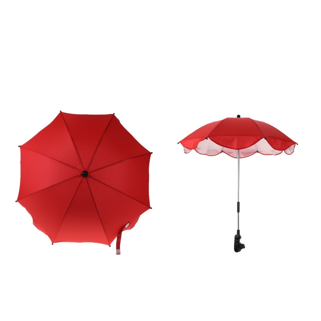 Foldbar solskærm mini solrig paraply uv beskyttelse strandskur paraply udendørs letvægts parasol m/ sandanker til kyst