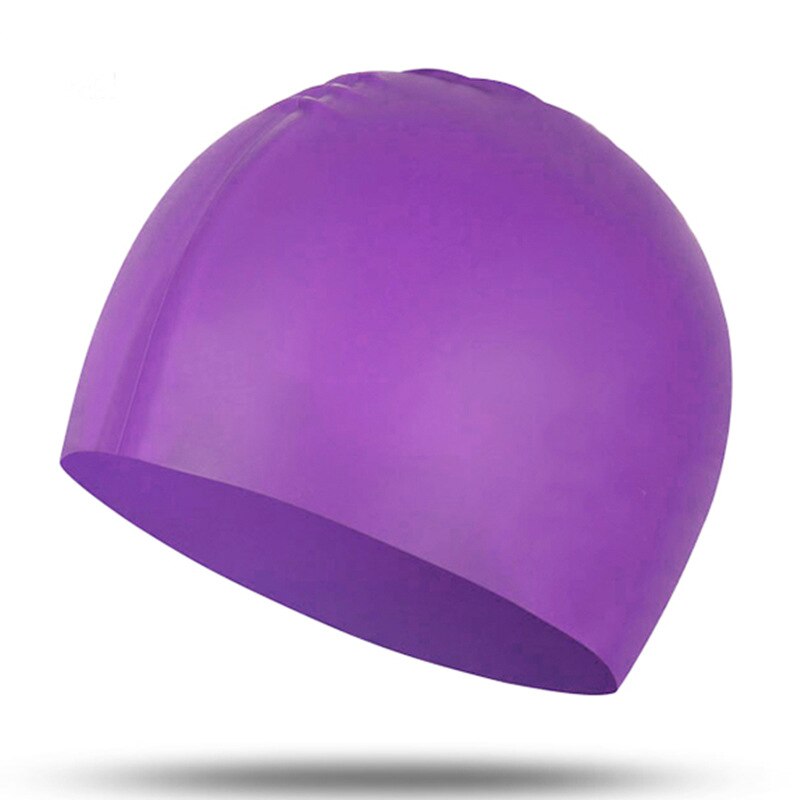 Badmuts Silicone Mannen En Vrouwen Waterdicht Plus Verdikking Lang Haar Sport Zwemmen Zwembad Cap Zwemmen Hoed Cover Voor Volwassen: K