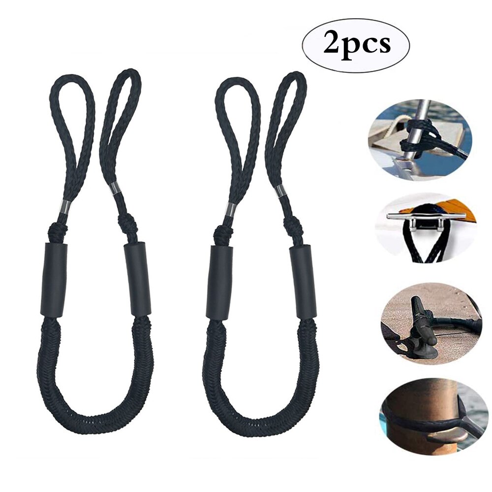 Marine Boat Bungee Dock Line Anchor Mooring Rope Feet Cord Docking Braided Line Rope Mooring Dock Boat Rope Loop Bungee