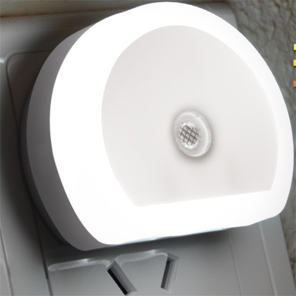 LED Night Light With Dual USB Wall Charger Plug Dusk to Dawn Sensor Wall Lamp EU Plug