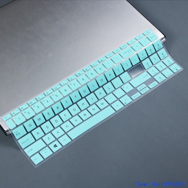Para asus vivobook 15 x513ep x513ea x513 ep ea k513eq k513 eq 15.6 polegada silicone teclado portátil capa protetor: whiteblue