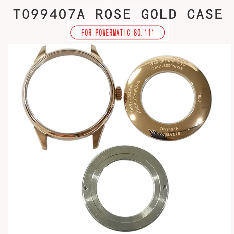 38mm cadran aiguilles boîtier pour T099407A montre texte T099408 montre accessoires pour ETA 2824-2 mouvement