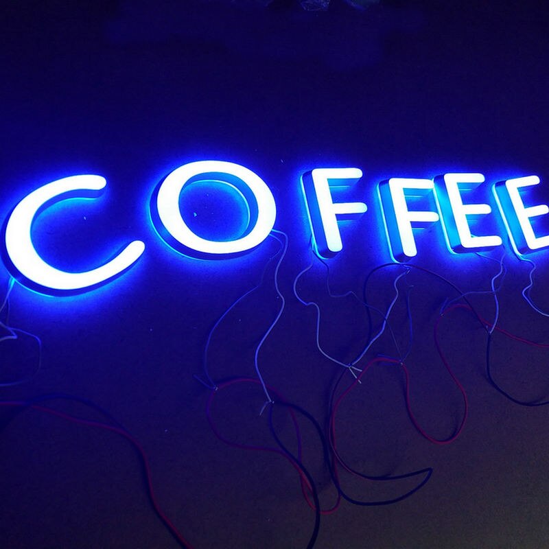 Custom business 3d sign advertising acrylic led letter signs