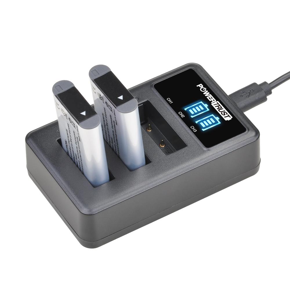 Powertrust NP-BX1 1860 Mah NP-BX1 Batterij En Led 3Slots Lader Voor Sony NP-BX1 HDR-AS200V HDR-AS30 HDR-AS300 HDR-AS50 HDR-CX240