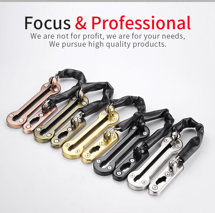 WV Anti-theft Stainless Steel Hotel Door Chain Latch Safety Guard Security Lock Security Limiter Tools Hardware for Home Door