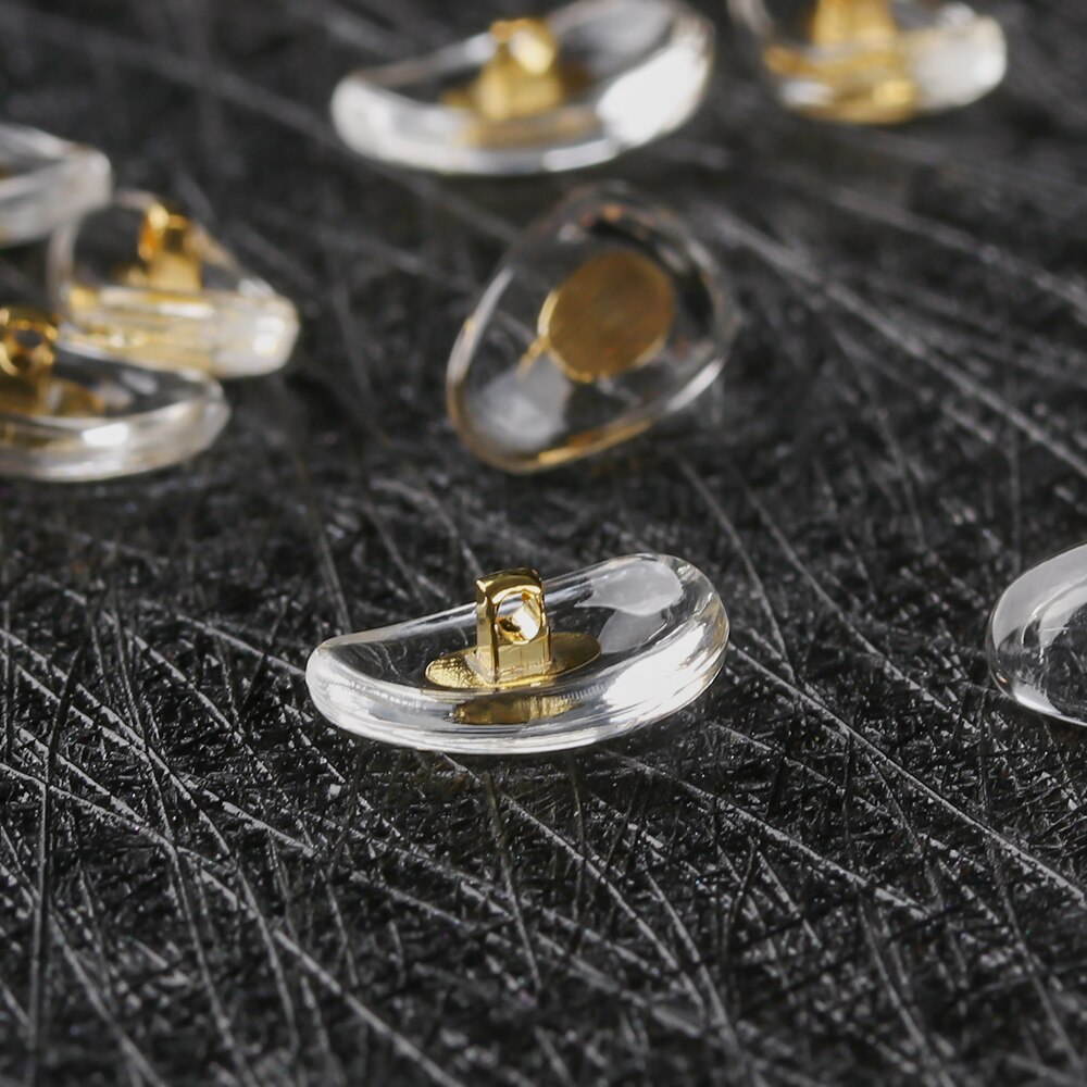 25 Paar Siliconen Neus Pads Schroef Extra Soft Brace Ondersteuning Pad Voor Bril Zonnebril Eyewear Accessoires S/L Maat