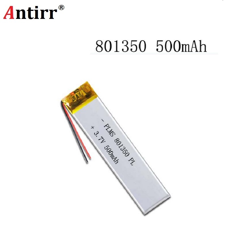 Panneau de protection, 3.7 V, 801350, 081350, 500mah, pour bluetooth, MP3, MP4, batterie au lithium