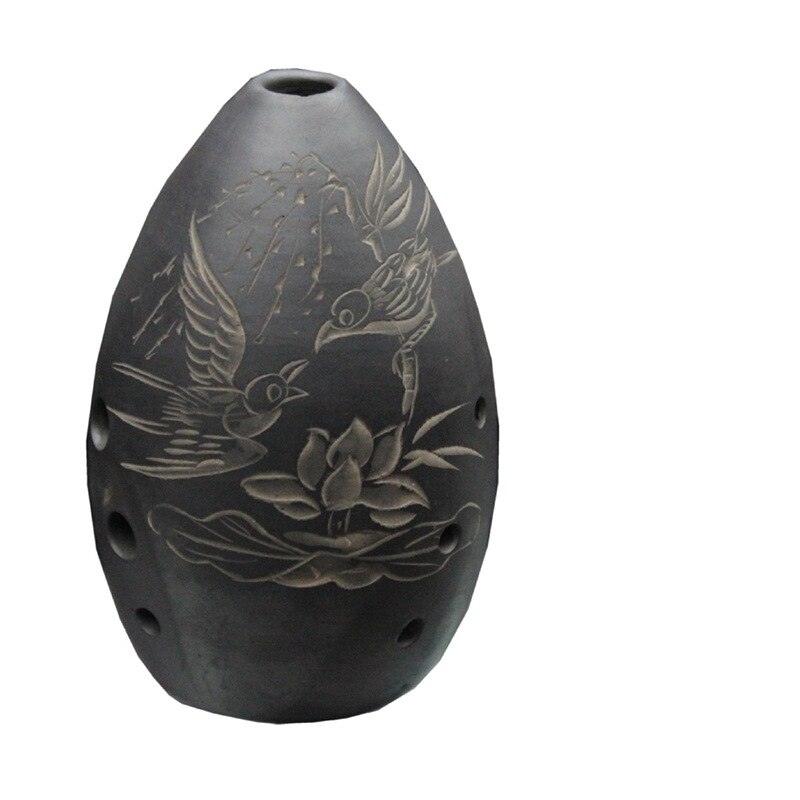 Ocarina – Instruments de musique en forme de poire, 8 trous, créatifs, Style chinois, faits à la main, d&#39;anniversaire, Performance sur scène pour débutants