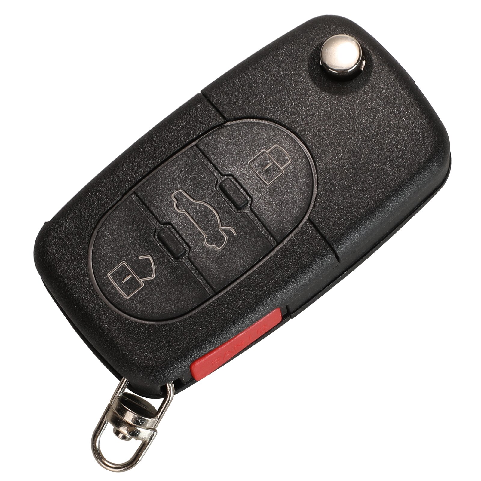 Kutery 3+1 Buttons Remote Flip Car Key Shell Case Fob For VW Volkswagen Passat Jetta Golf Beetle 1998 1999 2000 2001