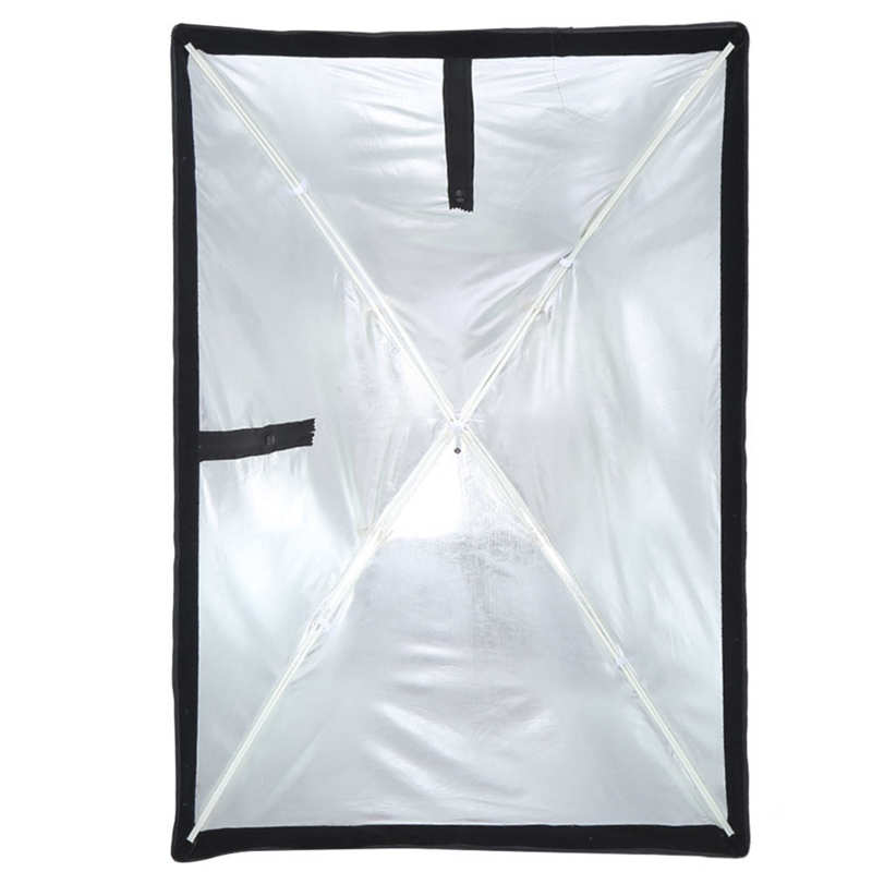 60 x 90cm nylon draagbare fotostudio softbox paraplu diffuser reflector voor speedlight flitser