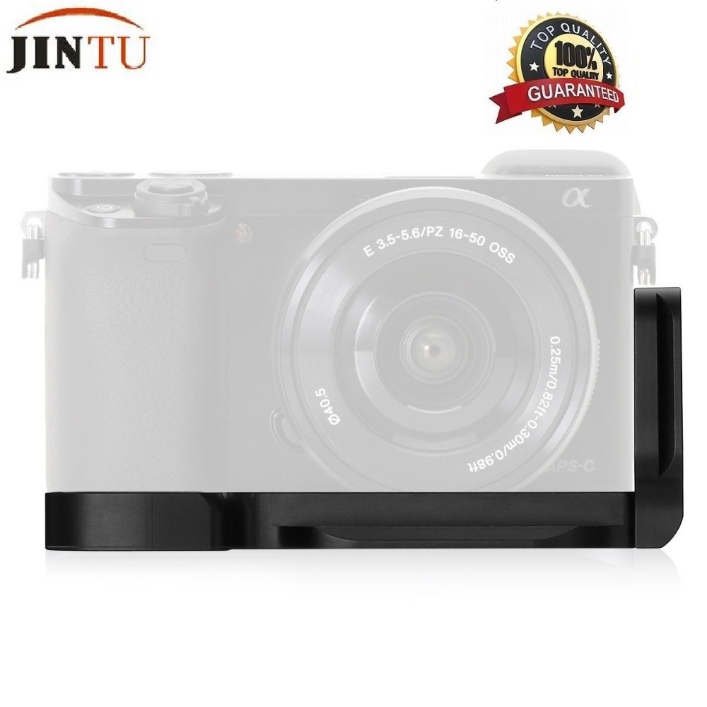 JINTU l-plate Bracket Hand Grip para Sony A6000 A6300 cámara de liberación rápida