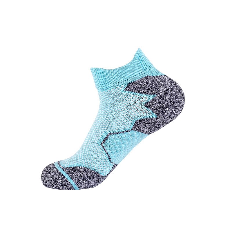 Frauen Basketball Sport Socken draussen Elite Sportlich Badminton Lauf Nicht-Unterhose Schweiß-saugfähigen Komfortable Atmungsaktive Socke: Blau