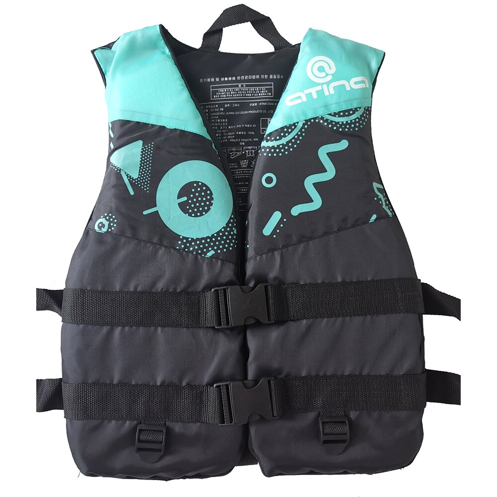 Adulto donna uomo nuoto giubbotto di salvataggio sport acquatici giubbotto di galleggiamento costume da bagno per canottaggio surf Kayak alla deriva sci 35-55KG: Lake blue