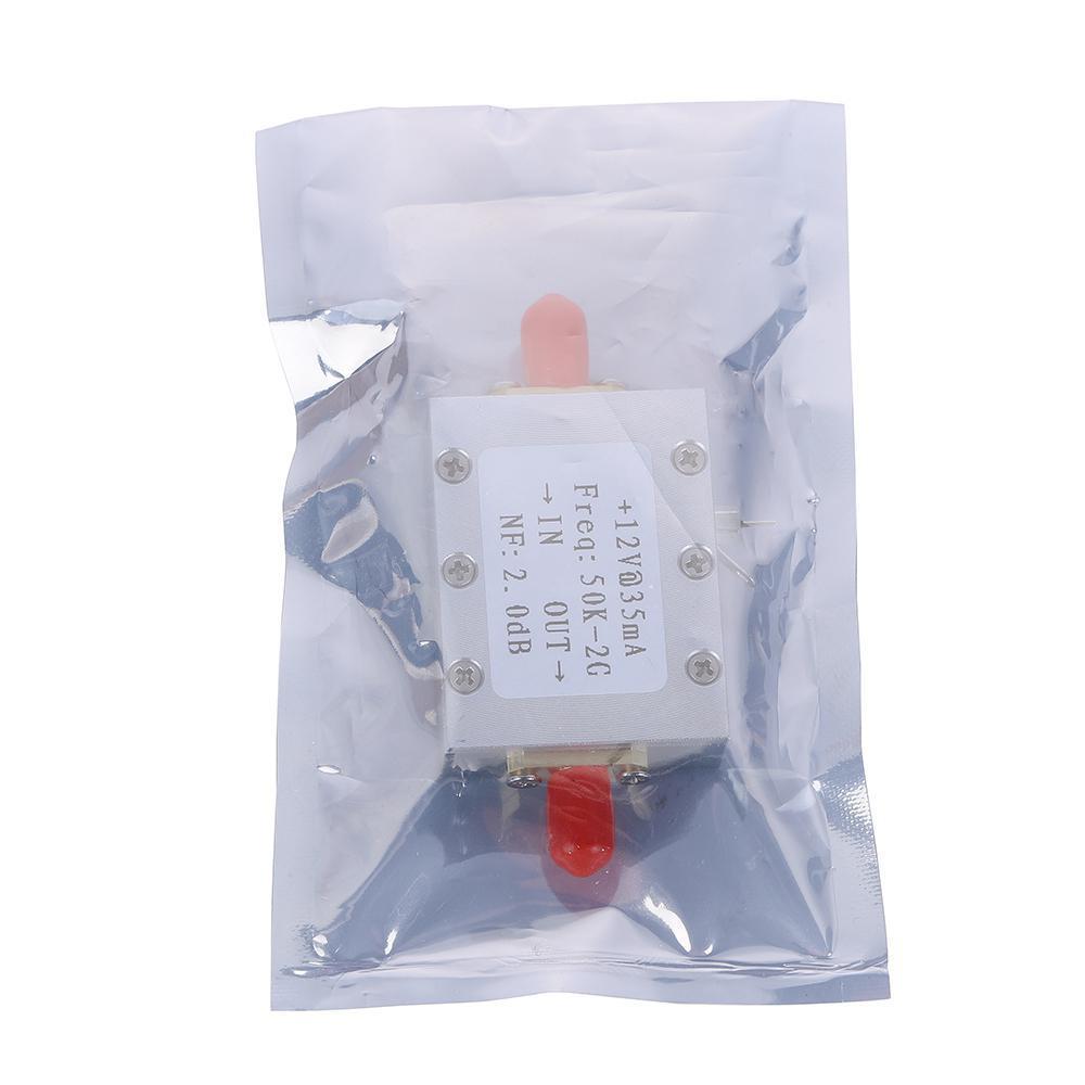 1PC RF Amplifier Signal Receiver 50K-2GHZ Low Noise Amplifier RF Amplifier Broadband Low Noise Amplifier LNA Gain 31DB Gain