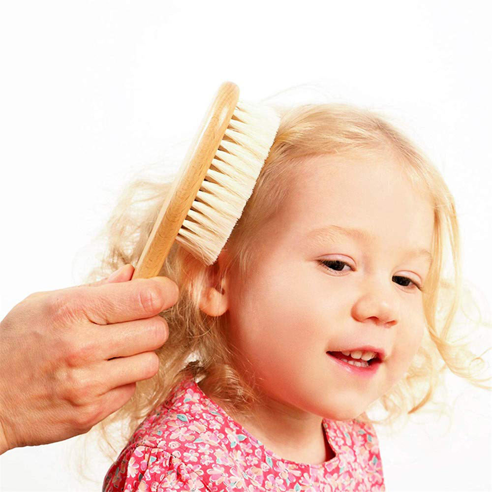 Adore Baby Hair Brush and Comb Set – Super Soft Nylon Bristles, BPA-Free, Gentle Newborn Grooming Kit (0+ Months)