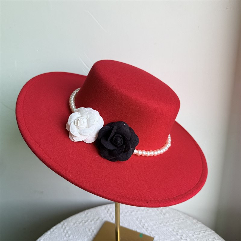Fedora's met 9 cm rand, platte hoed met brede rand, panamese dames heren jazzhoed, kerkhoed, Britse dames fedora's, herenhoed
