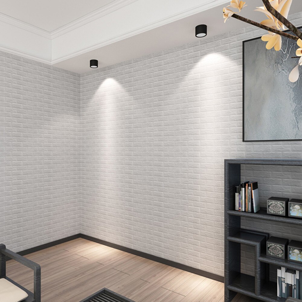 wall stickers PE Foam 3D Wallpaper DIY Wall Stickers Wall Decor Embossed Brick Stone наклейки на стену