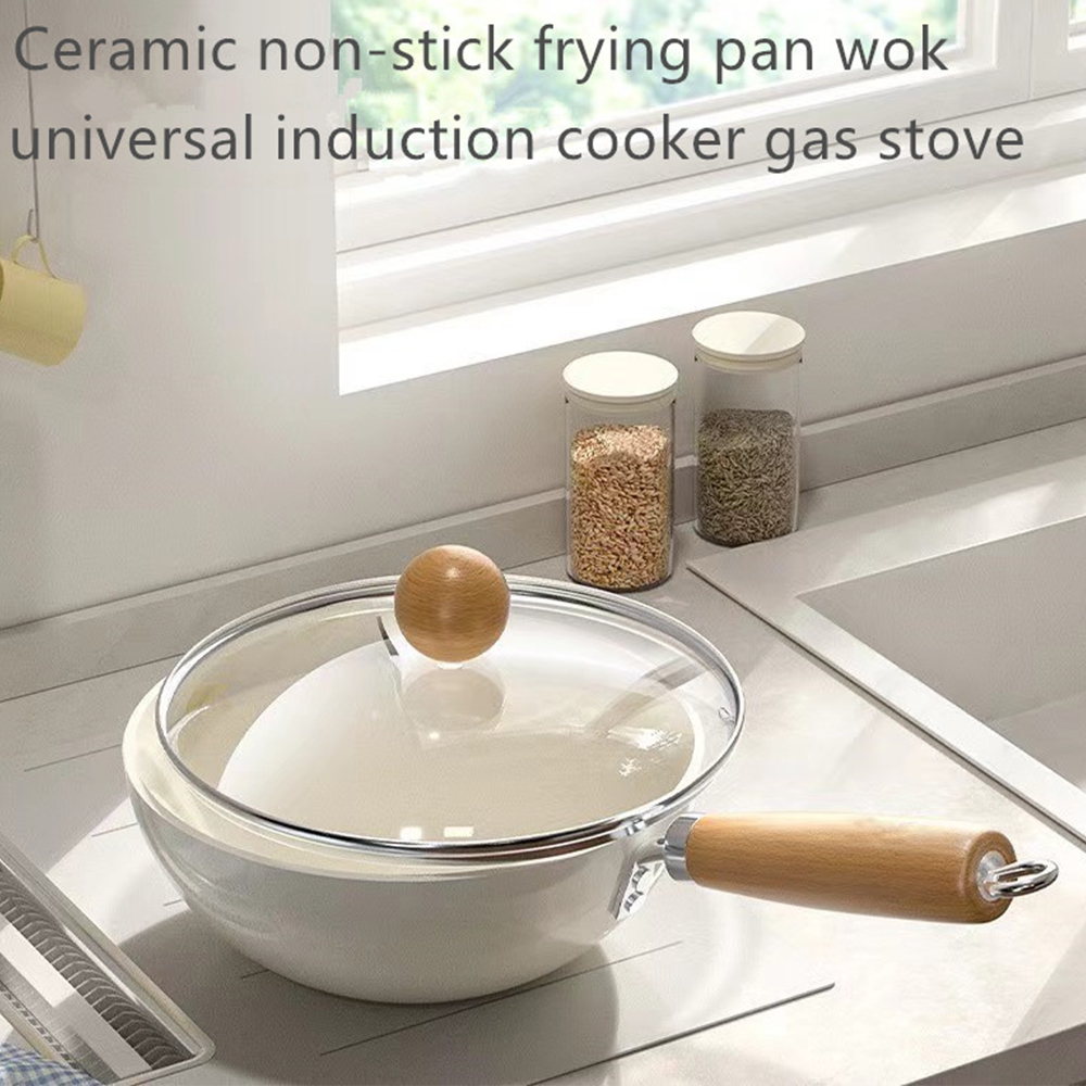 Mini Frying Pan Non-Stick Wok Ceramic Home Egg Steak Skillet Pancake Fried Induction Cooker Gas Stove Saucepan Kitchen Cookware