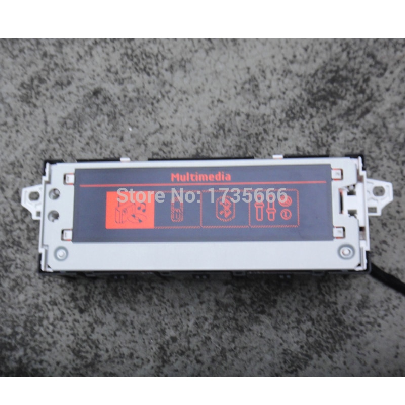 Ursprüngliche rot licht Bildschirm Monitor Unterstützung Anzeige USB Optional Englisch &Ampere; Französisch 6 Stift für Peugeot Für Citroen