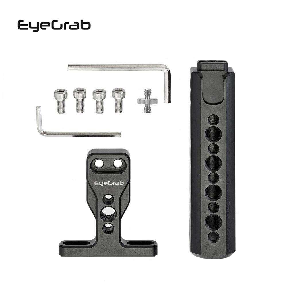 Eyegrab L Plate Holder Hand Grip Tripod Bracket CNC Cold Shoe Handle Hand Grip Camera Multiple Mounting Options