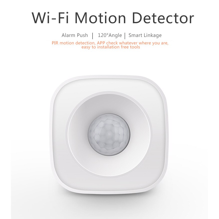 Tuya WiFi PIR Motion Sensor Wireless Infrared Detector Security Burglar Alarm Sensor Smart life APP Control Compatible: Default Title