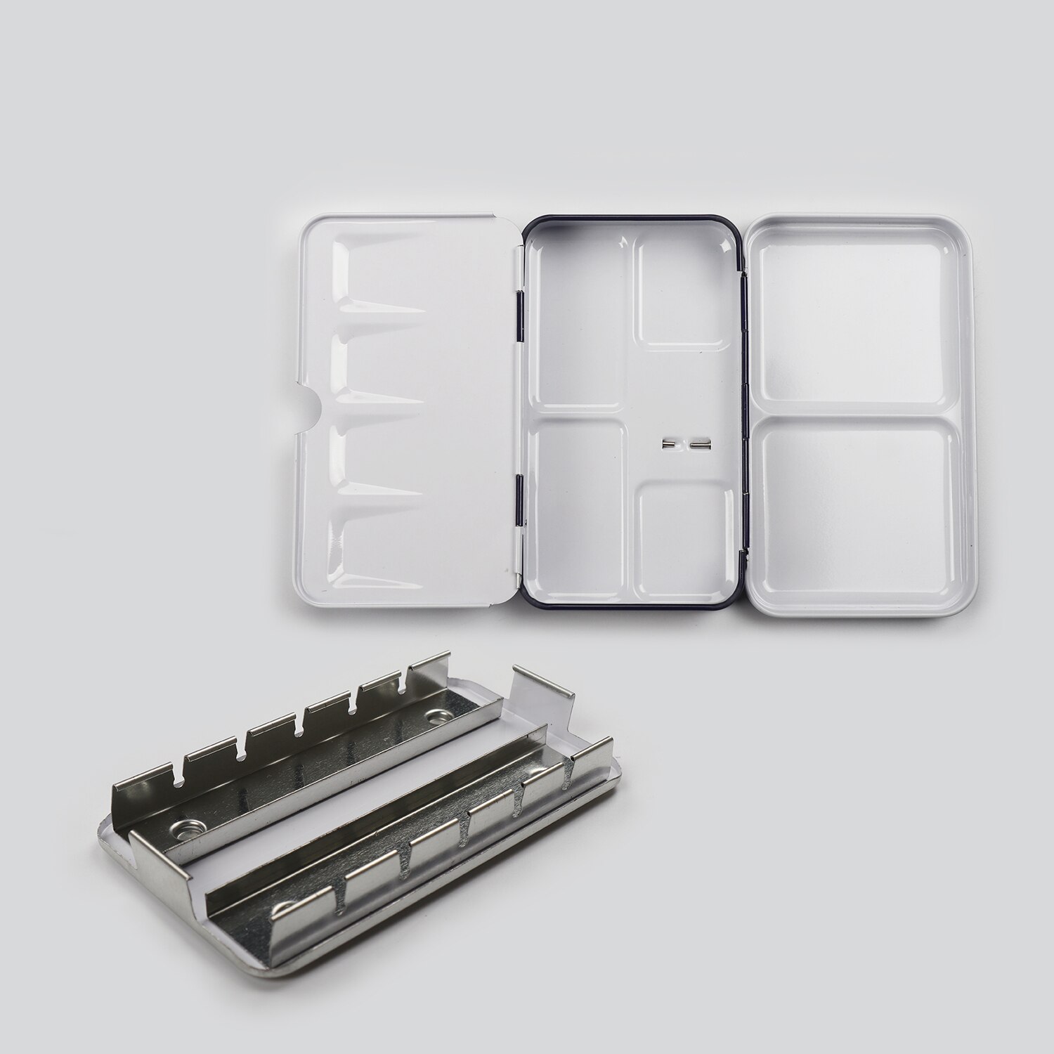 Bianyo Aquarel Half Pan Tray Blikken Doos Lege Refil Water Kleur Palet Schilderij Verf Lade Voor Kunstenaar Schilderen Leveringen