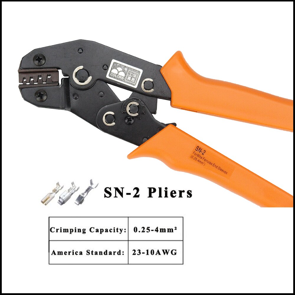 Tool kit terminal Crimping tool plier jaw 190mm Multi Functional Carbon Steel SN-28B+5 SN-28B SN-2 european style Terminal Tool: green