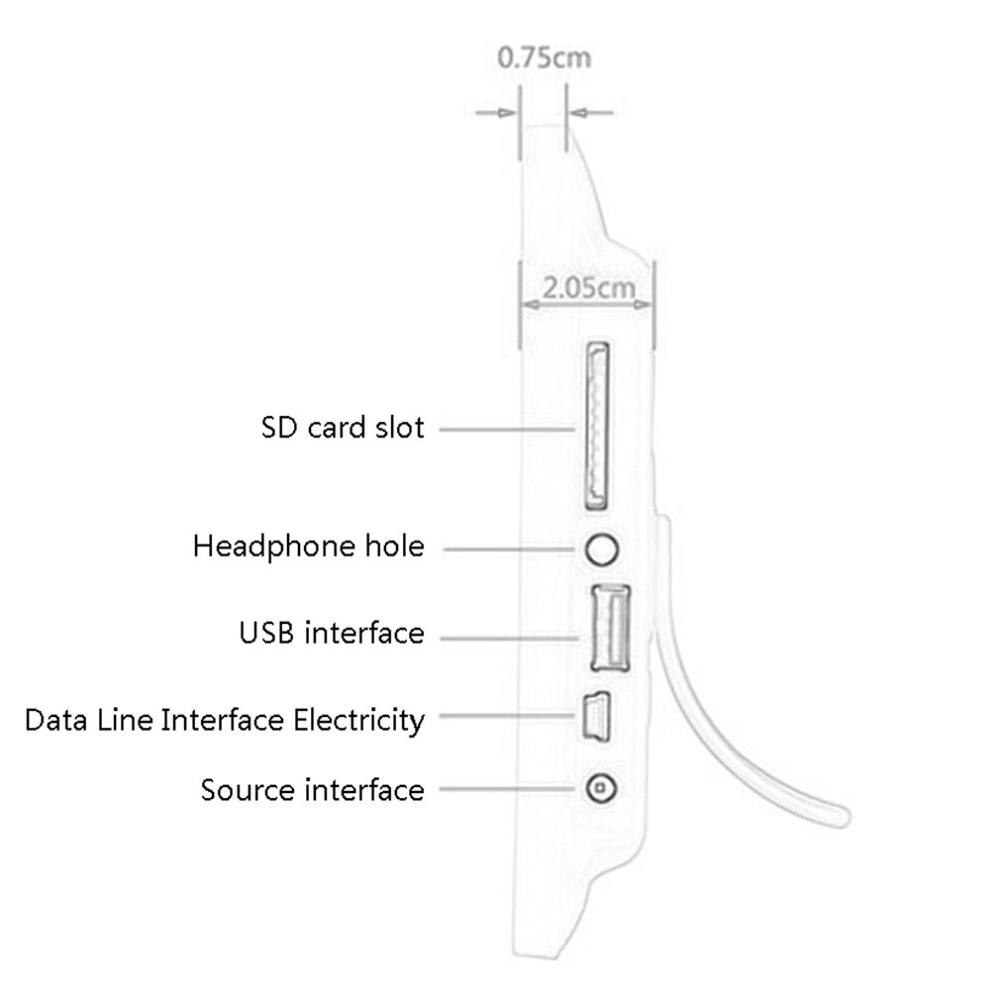 7 zoll Digitaler Foto Rahmen X08E-Digitale Bilderrahmen mit IPS Anzeige Bewegung Sensor USB und SD Karte Schlüssel fernbedienung