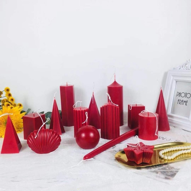 MILIVIXAY moules à bougies en plastique | 1 pièces, moules à bougies pour la fabrication de bougies, pilier/carré/cylindre/boule, artisanat Bougie