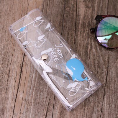 1Pc Pu Lederen Brillen Case Zonnebril Opslag Dozen Glazen Pakket Draagbare Reizen Accessoires Harde Brillen Case Protector: whale 1pc