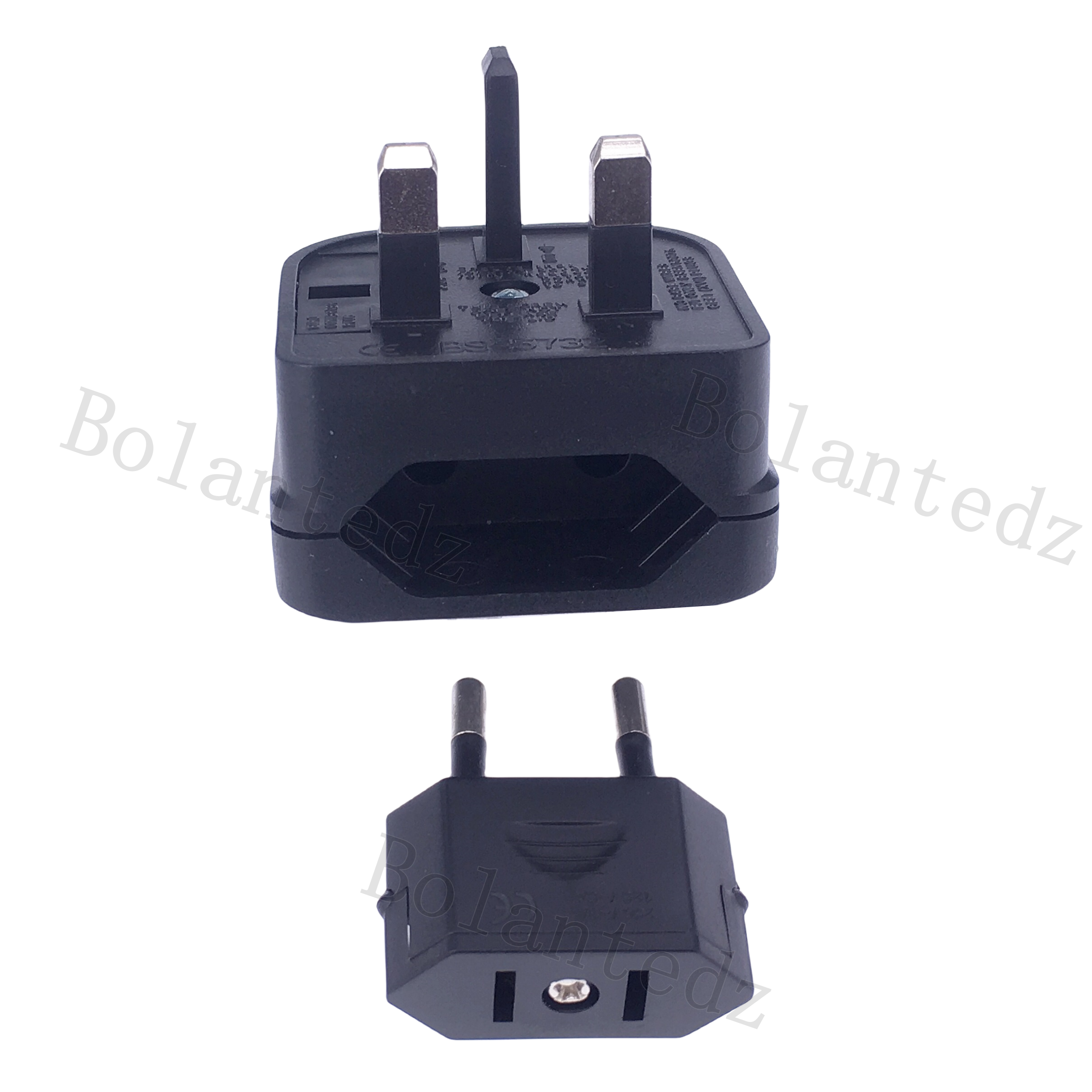 EU 2 Pin to UK 3Pin Converter Wall Connector China To EU Euro Europe Travel Power Adapter Electrical Socket Combination
