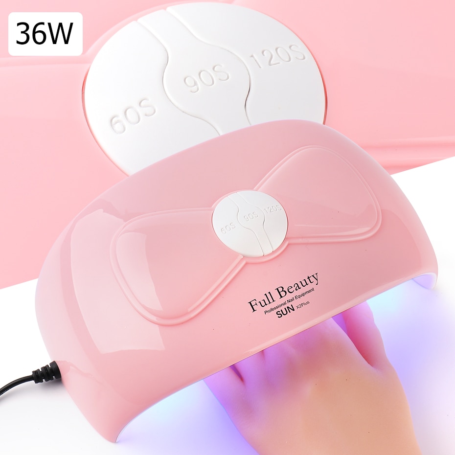 36W Uv Led Nagel Lamp Voor Manicure Roze Boog Gel Nagellak Droger 60/90/120 S auto Sensor Nail Machine Pedicure Tool Nfsun X2plus