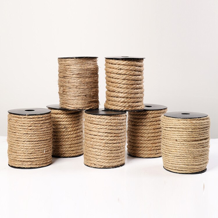 Natural Jute Hemp Rope Natural Jute String Twine Craft Rope for DIY Wrapping Gardening Parcel Packing and DIY Craft