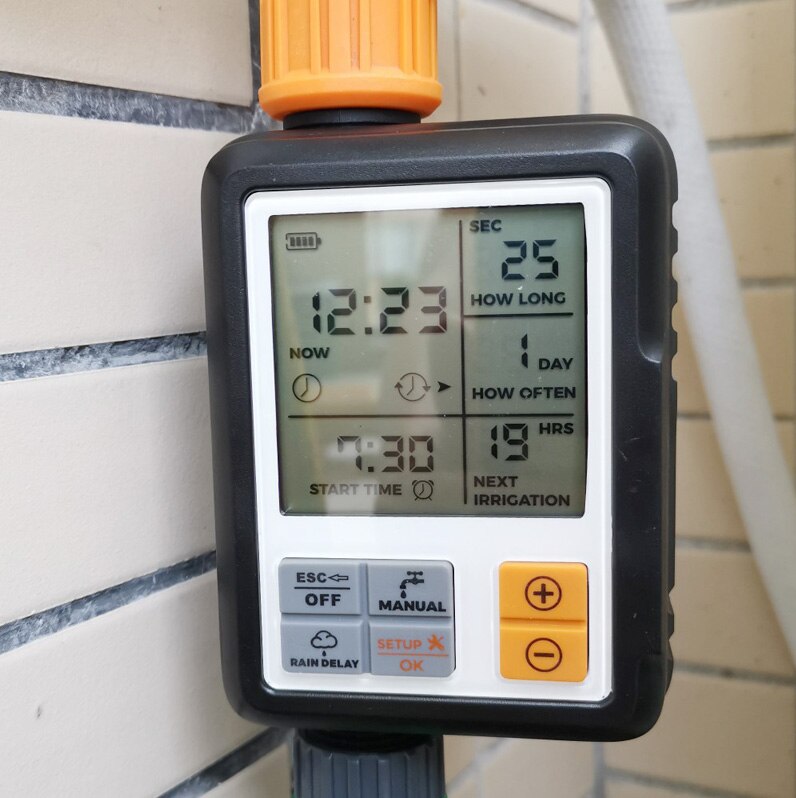 Automatisk lcd-skærm elektronisk vand timer sprinkler controller udendørs have timer automatisk vanding enhed vanding værktøj