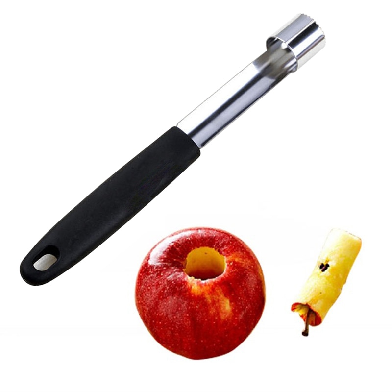 Rustfrit stål kerne frø fjerner frugt æble pære udkerner let vride køkkenværktøj æble skære gadgets til køkken fjern kerne