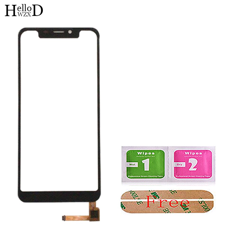 Mobile Touch Screen Panel For Homtom S7 S12 S16 S55 Digitizer Panel Front Glass Touch Screen TouchScreen Sensor 3M Glue Wipes