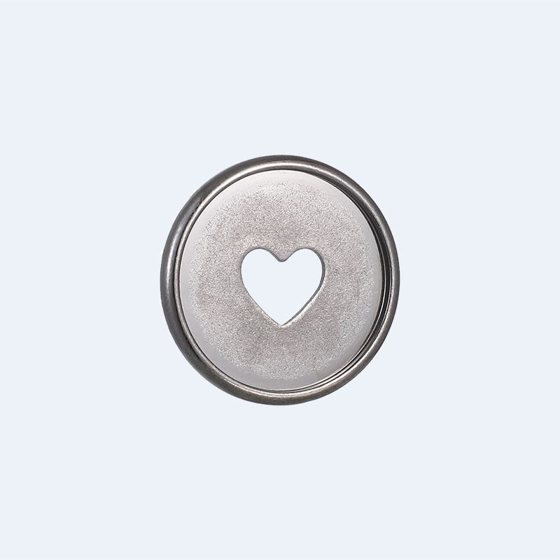 100PCS 35MM Mushroom Hole Loose Leaf Ring Binding Heart Binder Plan Buckle Disc Colorful Heart Plastic Disc DIY Binder Notebook: Silver