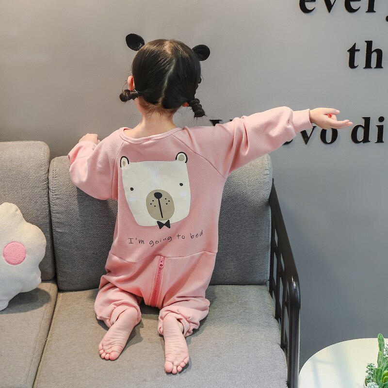 kids pajamas set pajama child summer Pajamas for boy pijama girls sleepwear cotton children's clothing from 2 to 7 years old: D23403-PINK / 8T