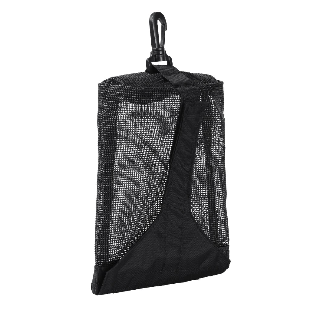 1 Pcs Heavy Duty Mesh Dive Weight Pocket Bag & Clip for Scuba Diving BCD Standard 1" Weight Belt Webbing Strap Black Camo