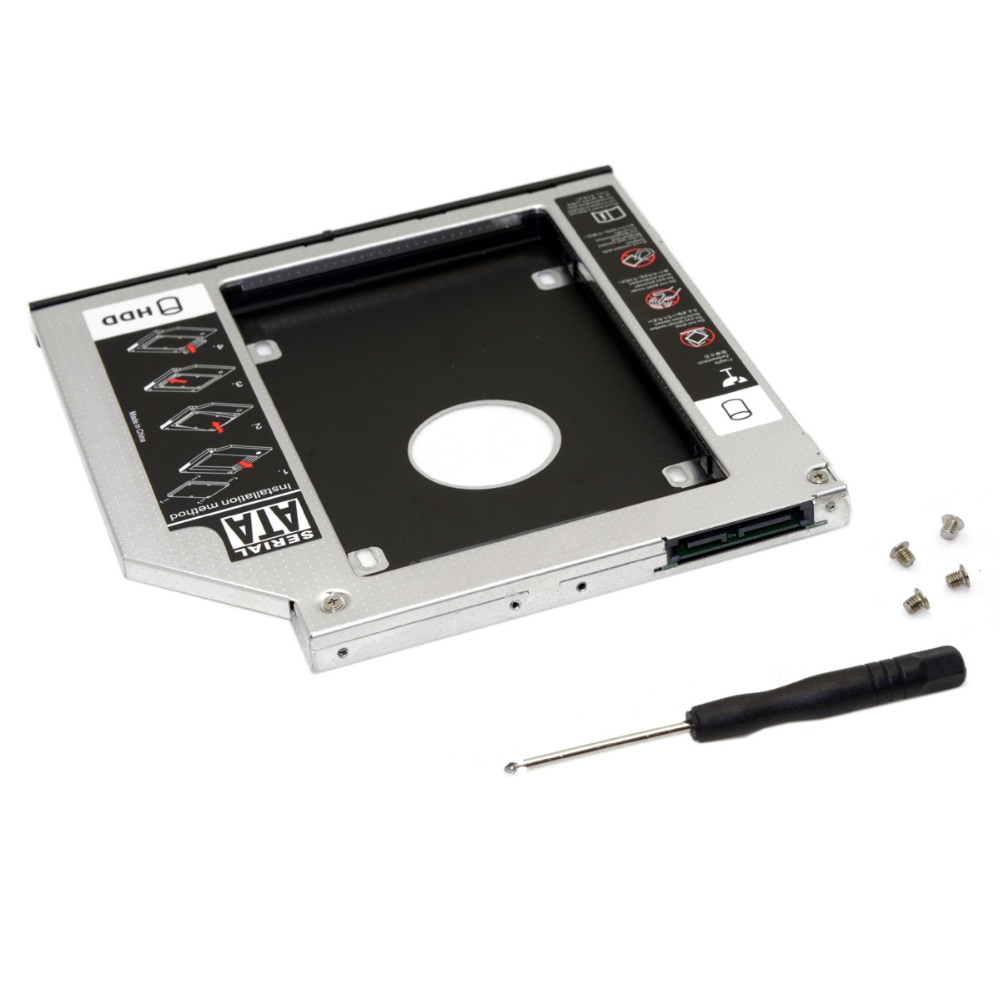 Xiwai SATA 22pin HDD HD Hard Disk Drive Caddy Case for 12.7mm Universal Laptop CD / DVD-ROM Optical Bay