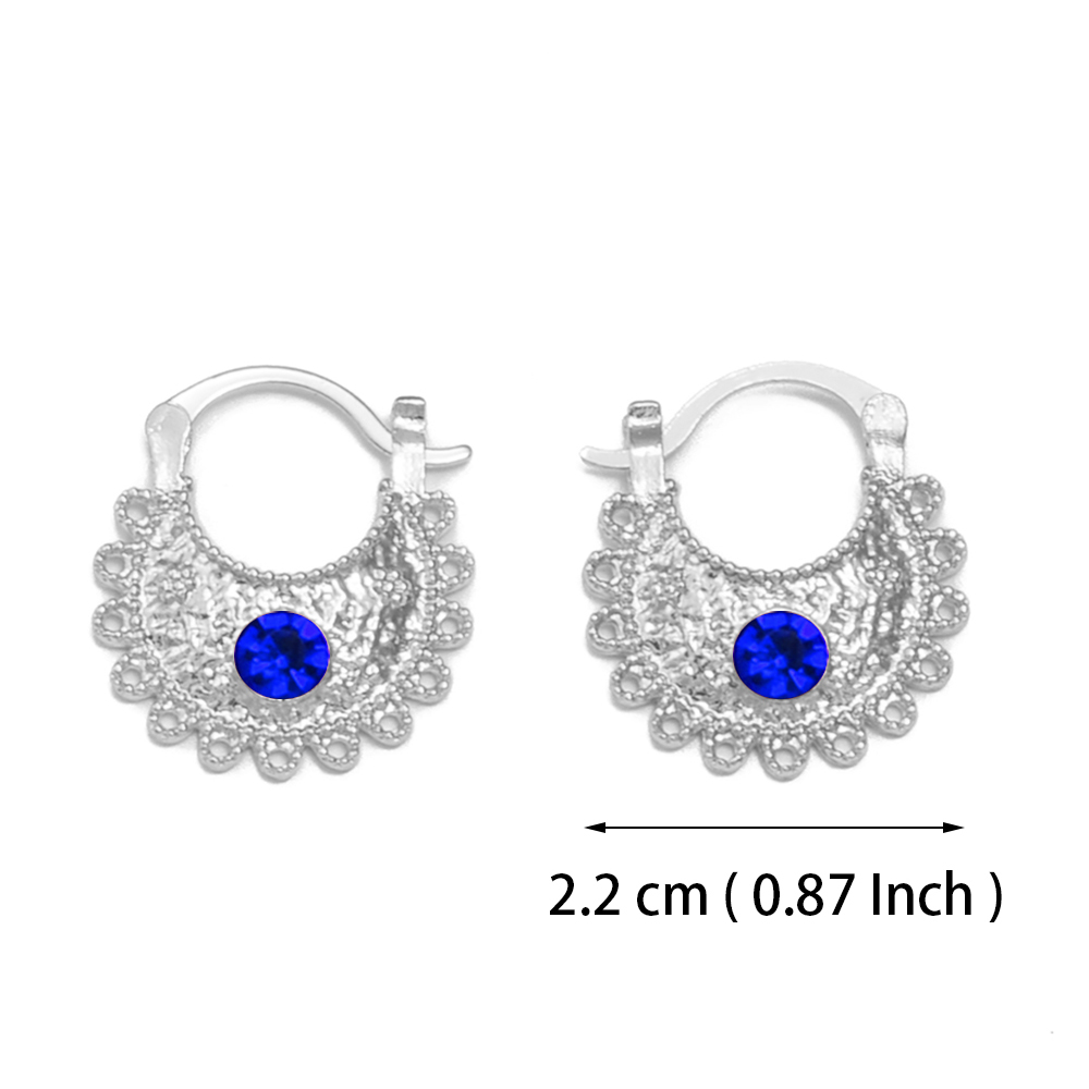 Anniyo 2.2CM/1.5CM Piccoli orecchini con strass Etiope eritrea Gioielli africani Donne Ragazze # 160916