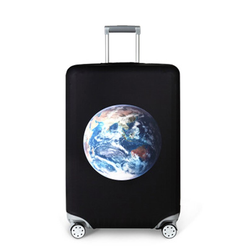 Luggage Cover - Elastic Travel Suitcase Protector - Fits 18"-32" Suitcases - Polyester: Earth / XL