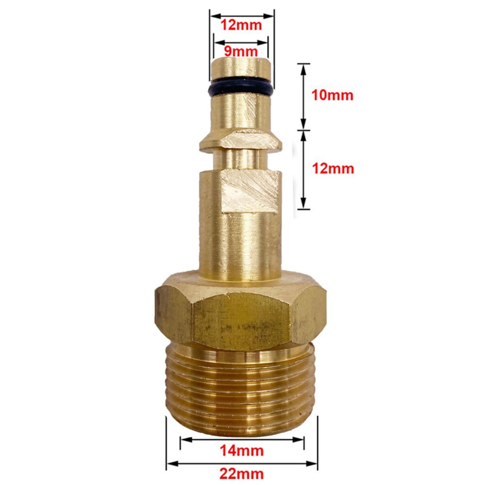 High Pressure Washer Hose Adapter M22 High Pressure Pipe Quick Connector Converter Fitting for Karcher K-series Pressure Washer