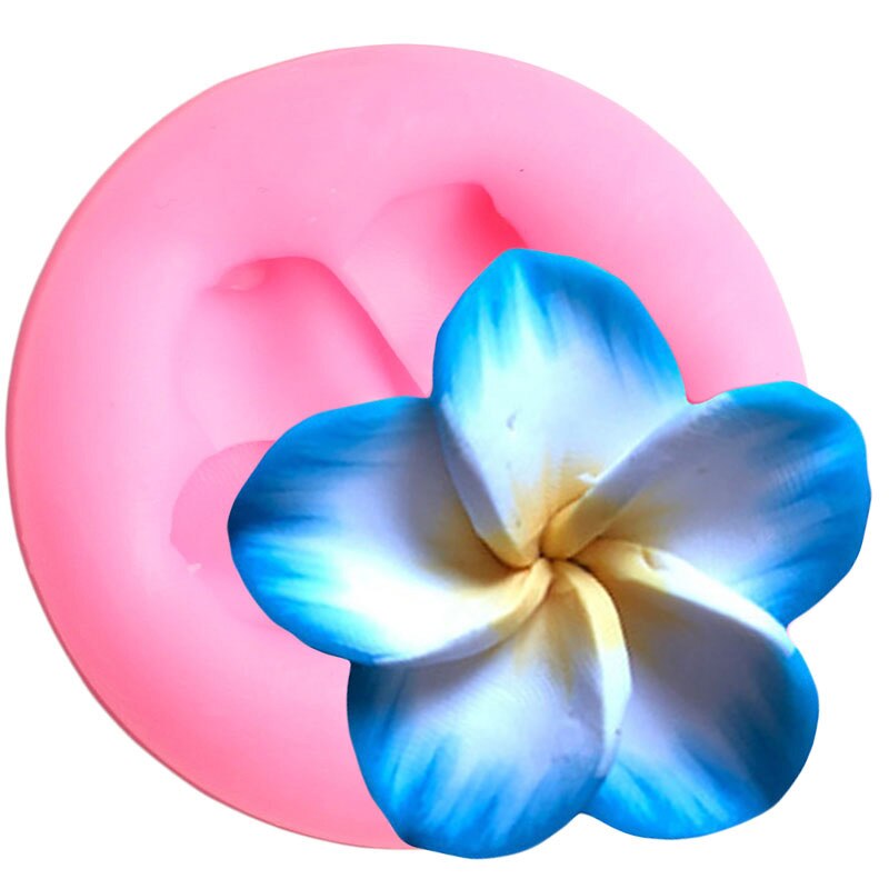 Flower Silicone Molds Rose Daisy Plumeria Cupcake Topper Fondant Cake Decorating Tools Candy Clay Chocolate Gumpaste Moulds