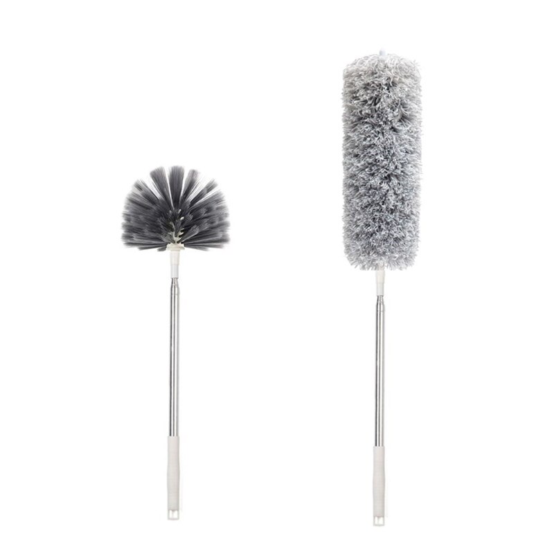 Microfiber Duster with Extension Pole,Bendable Telescopic Duster Household Sofa Dust Brush Home Use Clean Tools