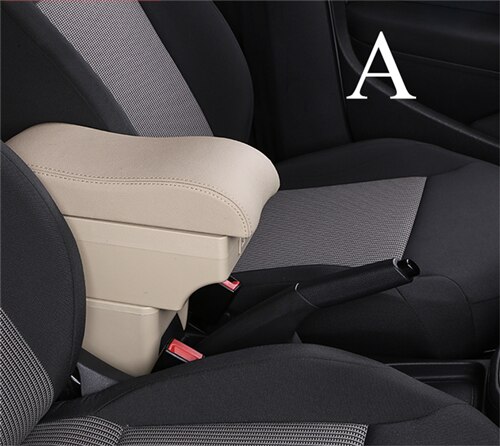 For BMW MINI Cooper R50 R52 R53 R56 R57 R58 F55 F56 F57 Countryman R60 F60Central Armrest Storage Box Modification Accessories: A Beige